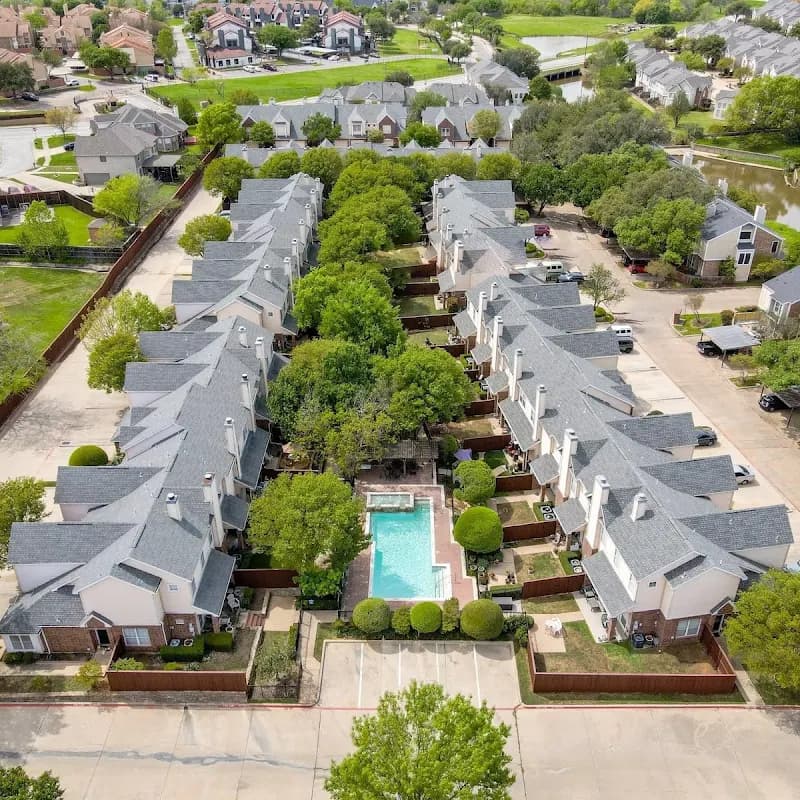 Aerial view of the 58-unit HOA property