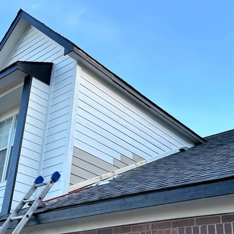 Finished roofline detail at the HOA property