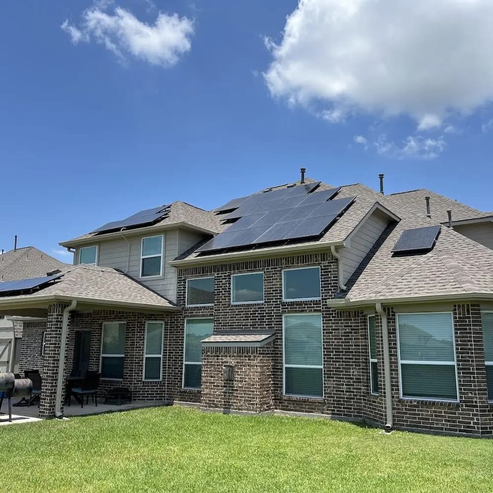 Solar panel installation Dallas TX service on a residential roof