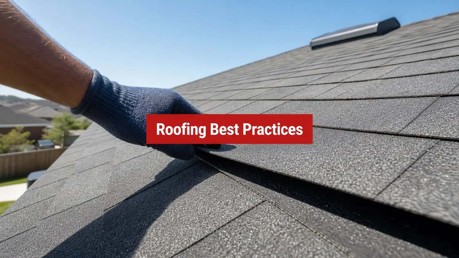 Hail King roofing professional inspecting a North Texas roof
