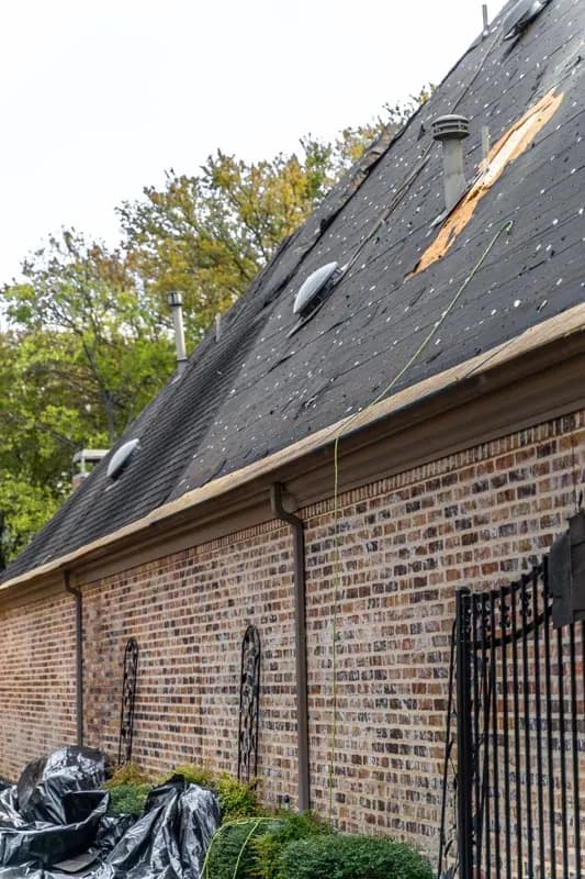 Roofline prepared for shingle installation