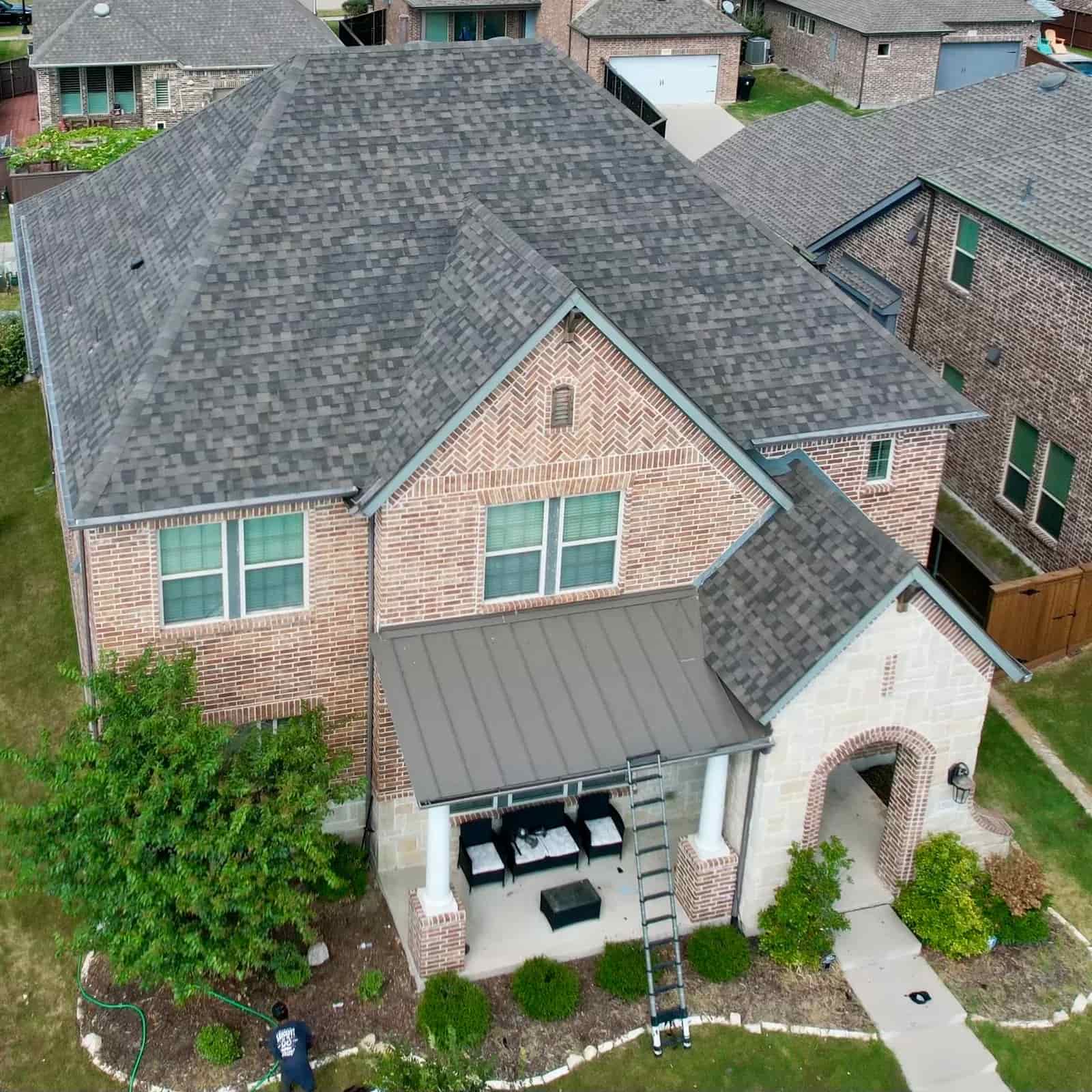Roofing project photographed with EJCA Jumadiao’s Google review
