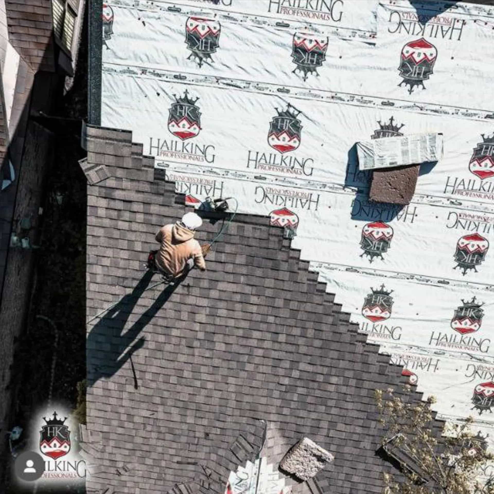 HailKing roofing installation in progress on a North Texas home