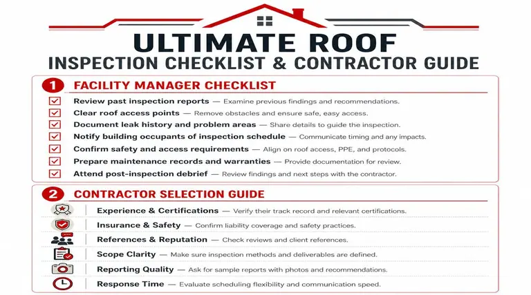 Your Commercial Roof Inspection Checklist and Contractor Guide