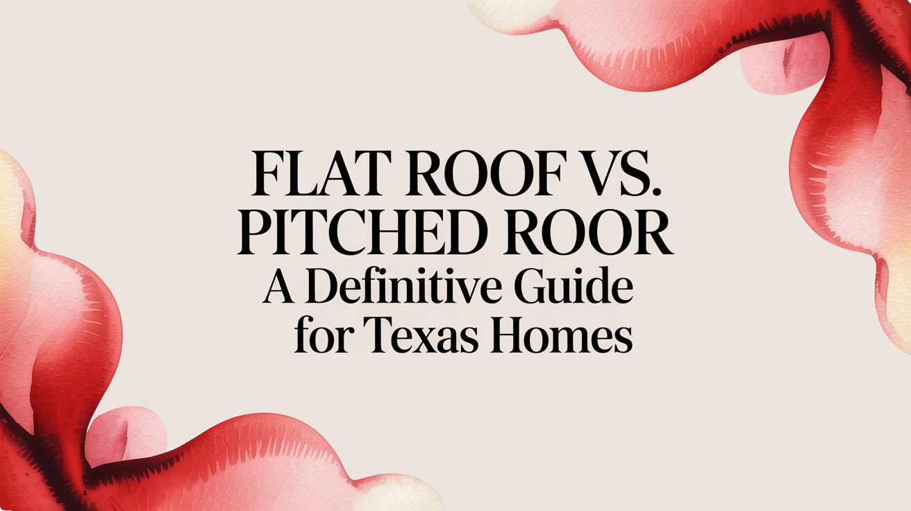 Read more about the article Flat Roof Vs Pitched Roof A Definitive Guide For Texas Homes