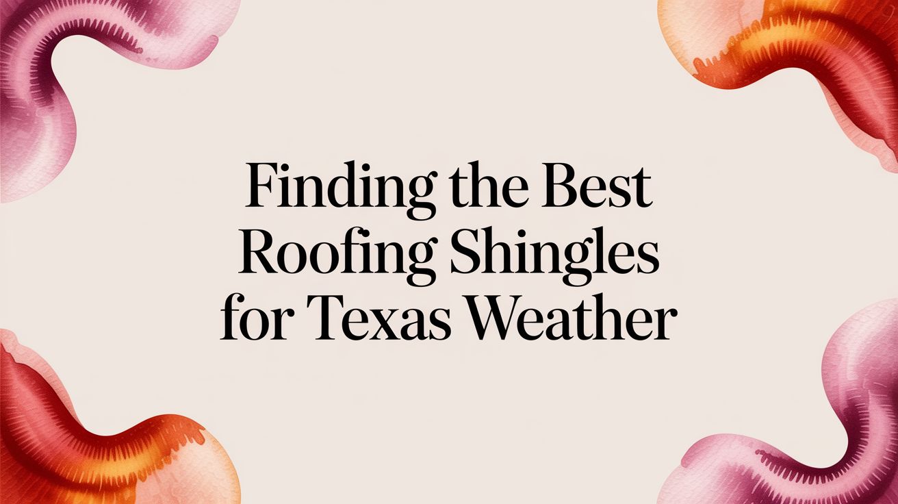 Read more about the article Finding the Best Roofing Shingles for Texas Weather
