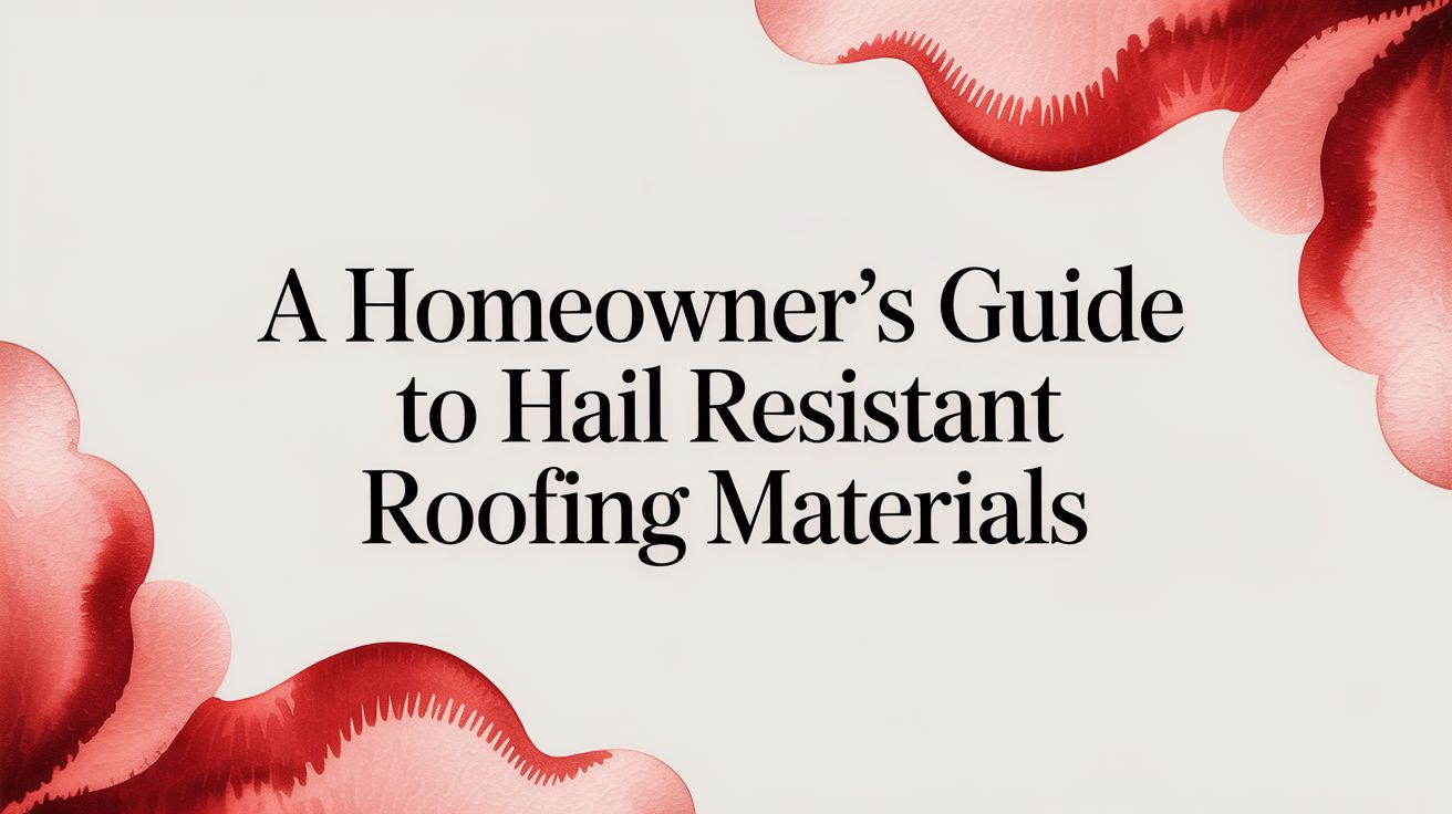 Read more about the article A Homeowner’s Guide to Hail Resistant Roofing Materials