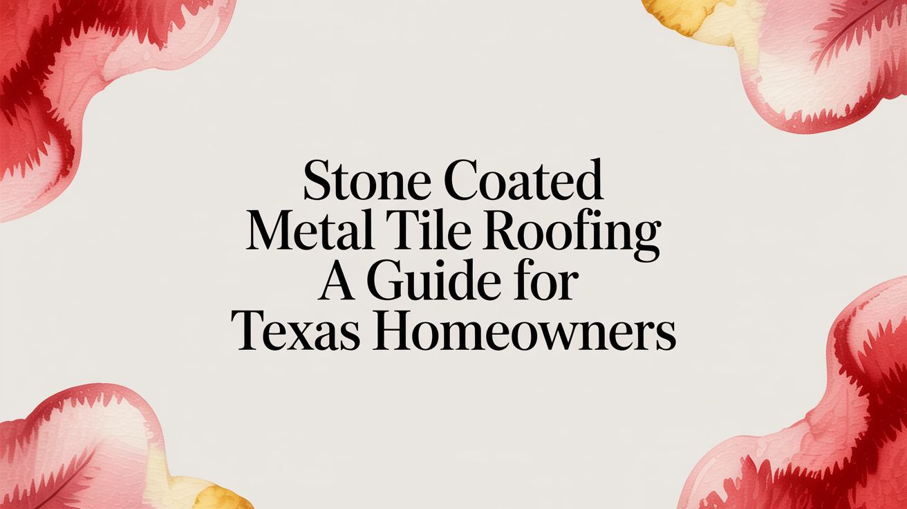 Read more about the article Stone Coated Metal Tile Roofing A Guide For Texas Homeowners
