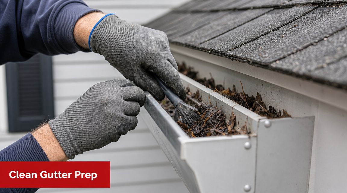 Preparing the Gutter for a Watertight Seal