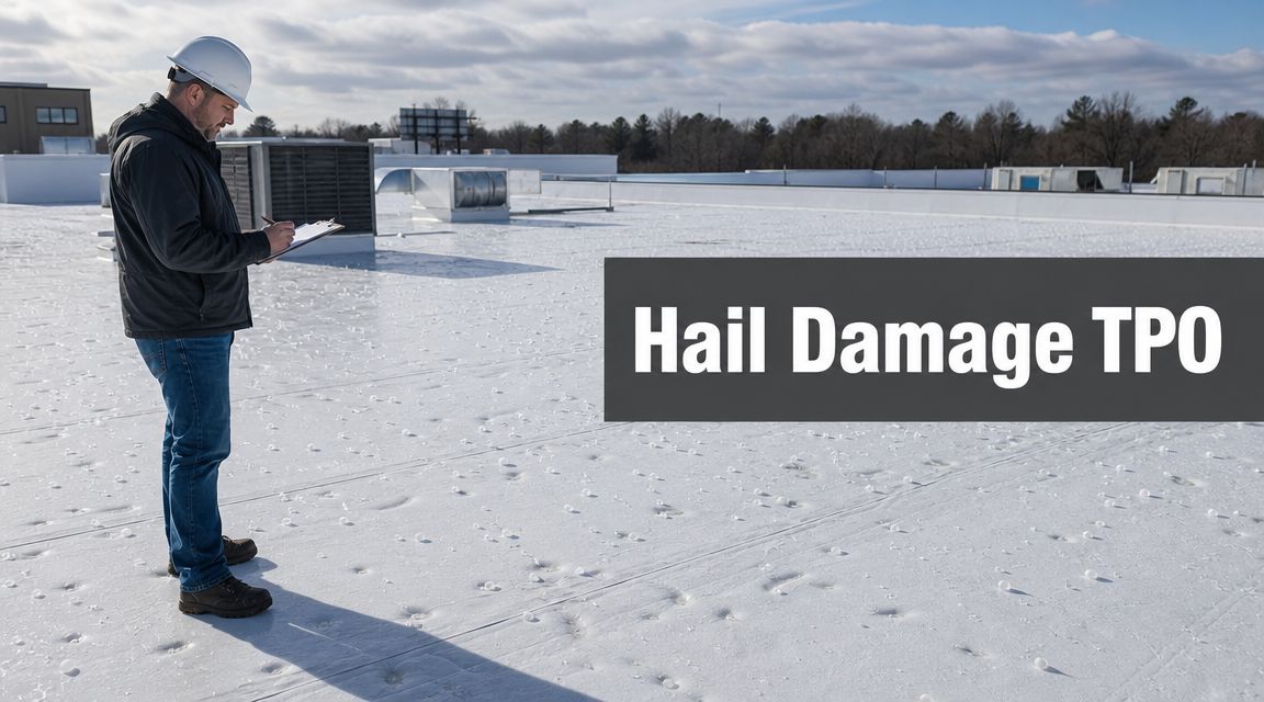 Read more about the article Hail Damage TPO Roof Guide for DFW Property Owners